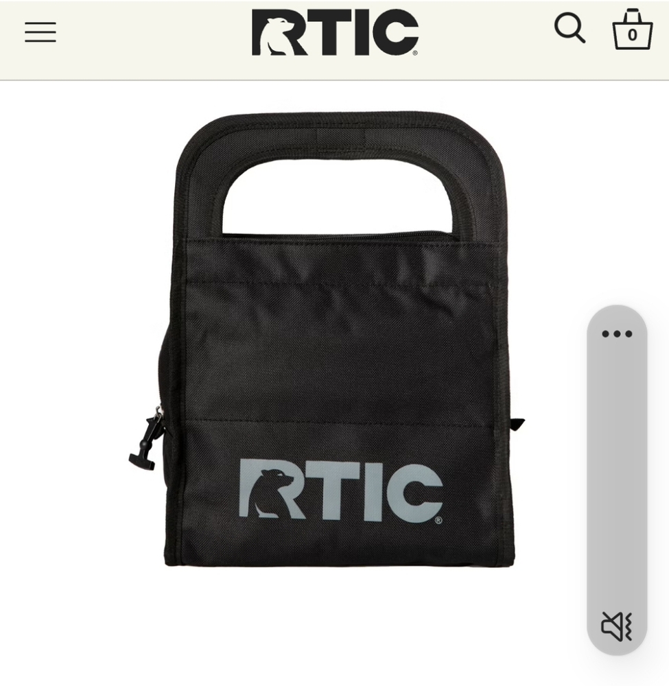 Rtic trio boxed sealed black insulated amazing lunchbox and boxed insulated mug